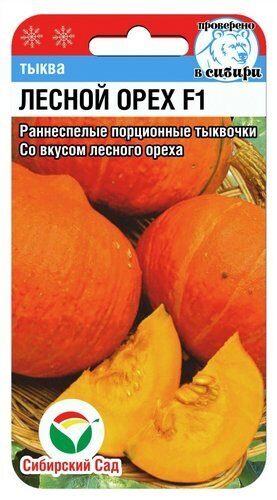 Тыква Лесной Орех F1 5шт (Сиб Сад)