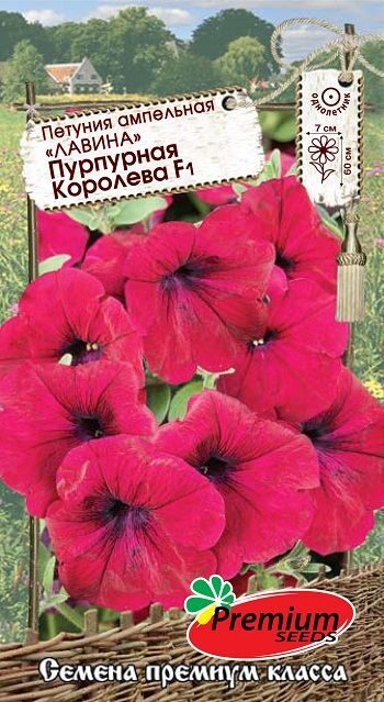 Петуния ЛАВИНА F1 Пурпурная Королева ампельная 10шт (Премиум)