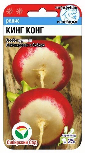 Редис Кинг-конг двойной обьем 4г (Сиб сад)