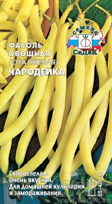Фасоль Чародейка спаржевая кустовая 5г (Седек)