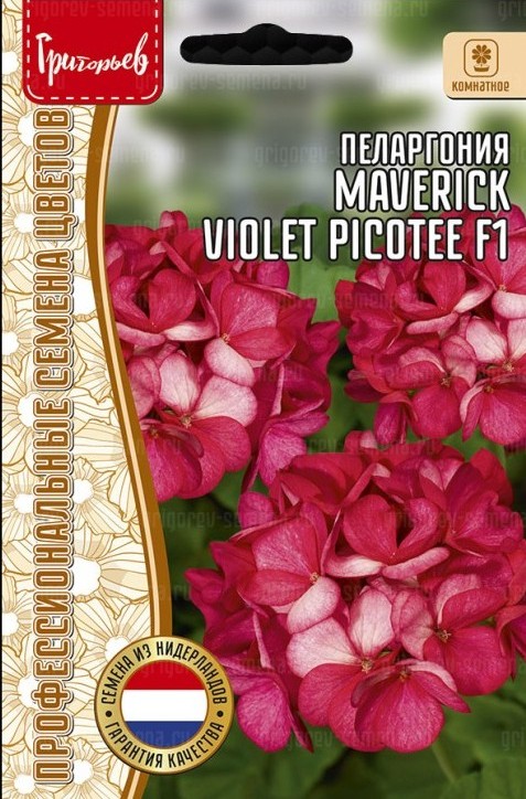 Пеларгония Маверик Violet Picotee F1 3шт (Ред.сем)