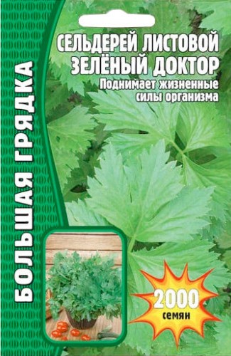 Сельдерей листовой Зеленый Доктор Большая грядка 2000шт (Ред.сем)
