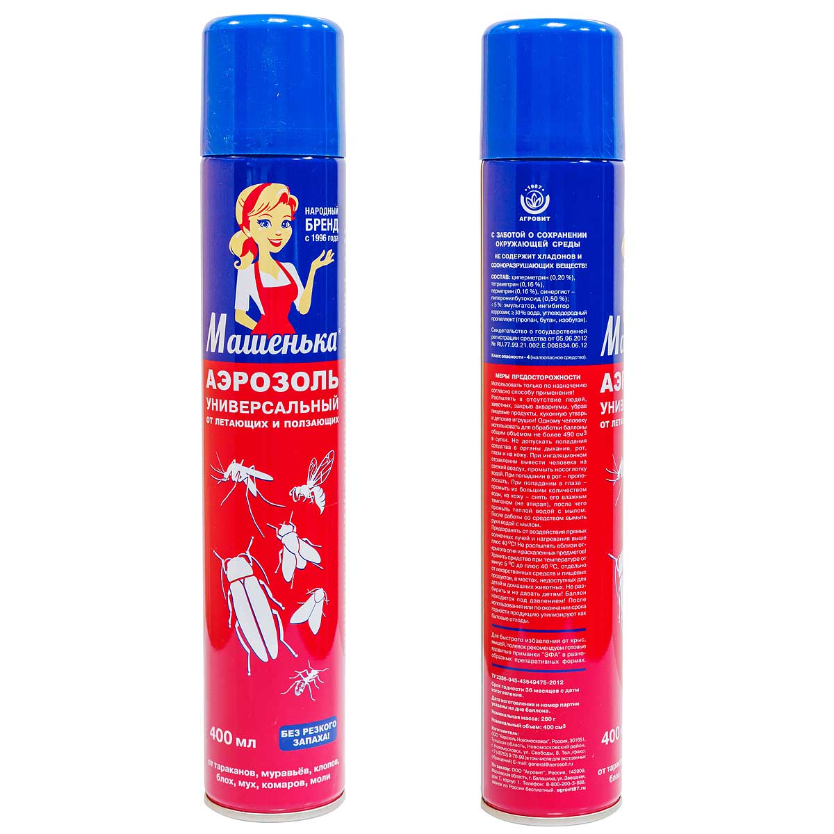 Аэрозоль 400мл Машенька (КапиталПрок)(12шт)