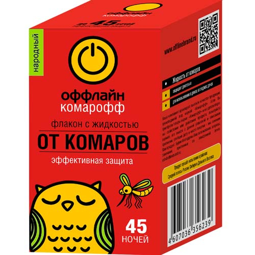 Бона Форте Комарофф Жидкость от комаров 45ночей (БФ)(24шт)