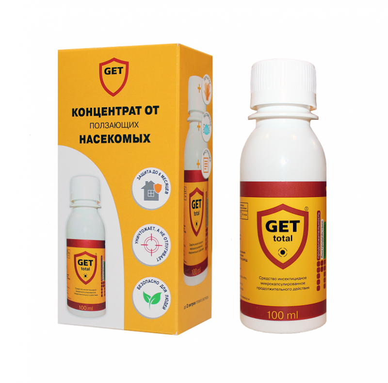 Гет Тотал 100мл (тарак клопы сверчки)