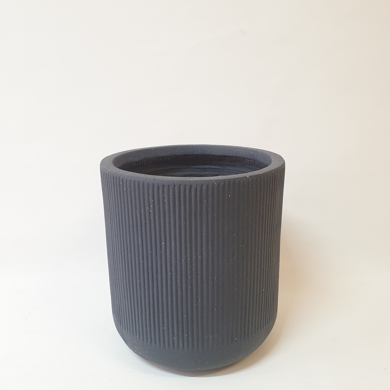 Горшок SB9545-1 Темно СЕРЫЙ 34*37 полистоун (Сиб Сад)