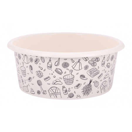 Таз 15л Русская банька (10шт) (Альтерн)