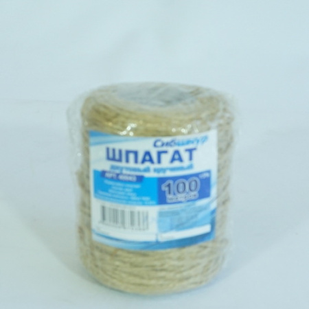 Шпагат джутовый 100м 1/70 (Сибшнур)