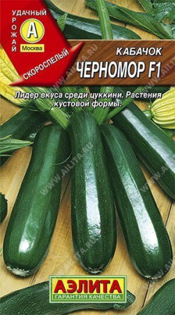 Кабачок Черномор цуккини F1 1г (Аэлита)
