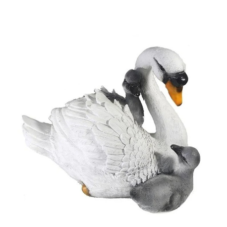 Садовая фигура Лебедь белый с птенцами 12986 (М)